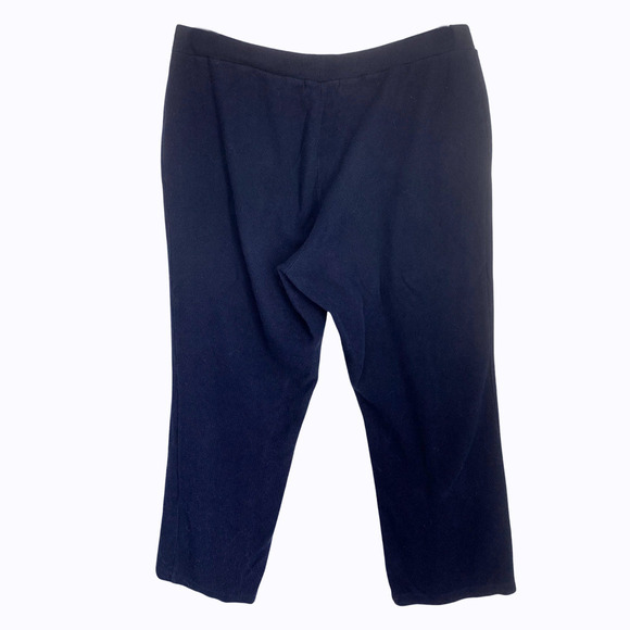 Vintage Y2K Lauren Ralph Lauren LRL Plus Sz 1X Navy Blue Knit Pull On Pants - Picture 6 of 6